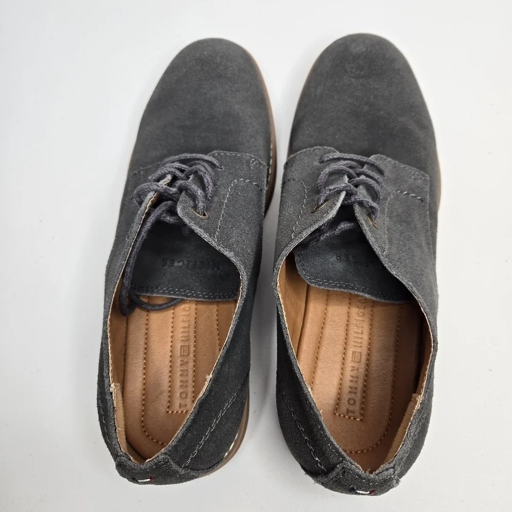 Tommy Hilfiger Men's Gray Seaside Leather Suede Shoes Size 8